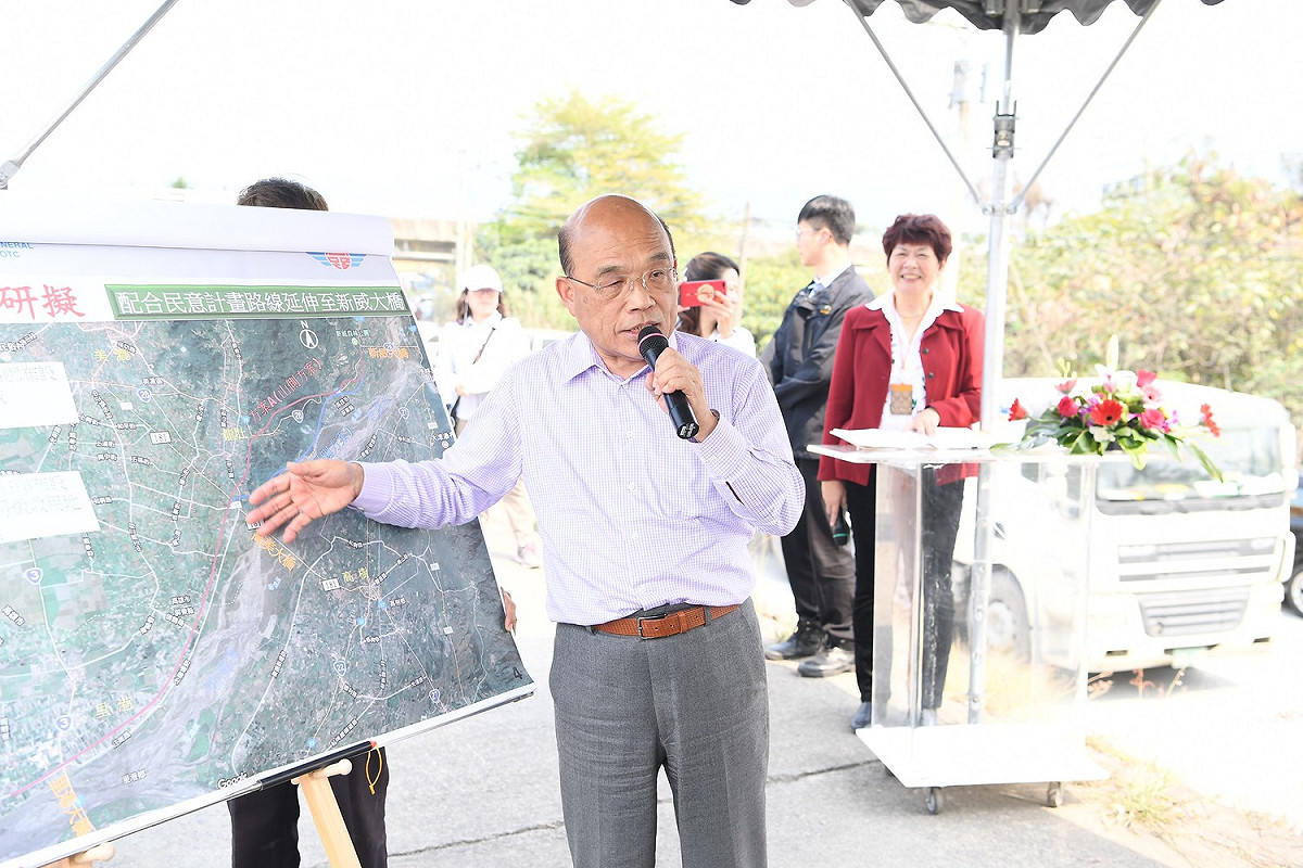 蘇貞昌對於民進黨黨內初選是否造成分裂，他表示「蔡賴配」都是有智慧的人。 圖：行政院提供（資料照片）