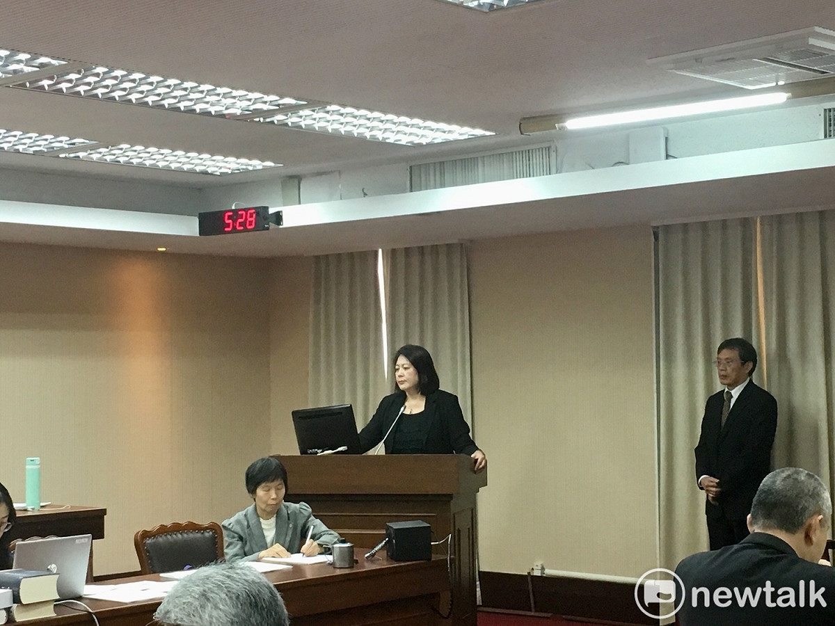 NCC主委詹婷怡今（18）日赴立法院備詢。 圖：郭靜育／攝