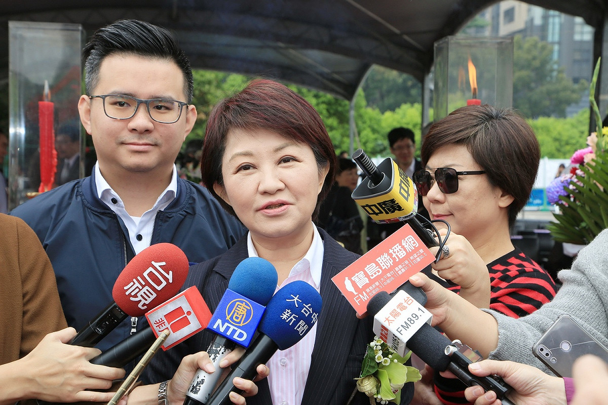 盧秀燕對於賴清德參選總統表示恭喜。 圖 : 台中市政府/提供