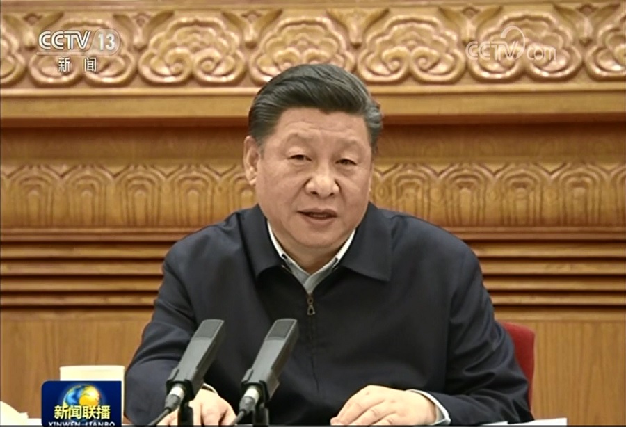 中共總書記習近平今天主持全國思想政治理論課教師座談會，要求必須培養「一代又一代」擁護中共領導的人才，且要「旗幟鮮明地從娃娃抓起」。 圖：翻攝央視新聞聯播