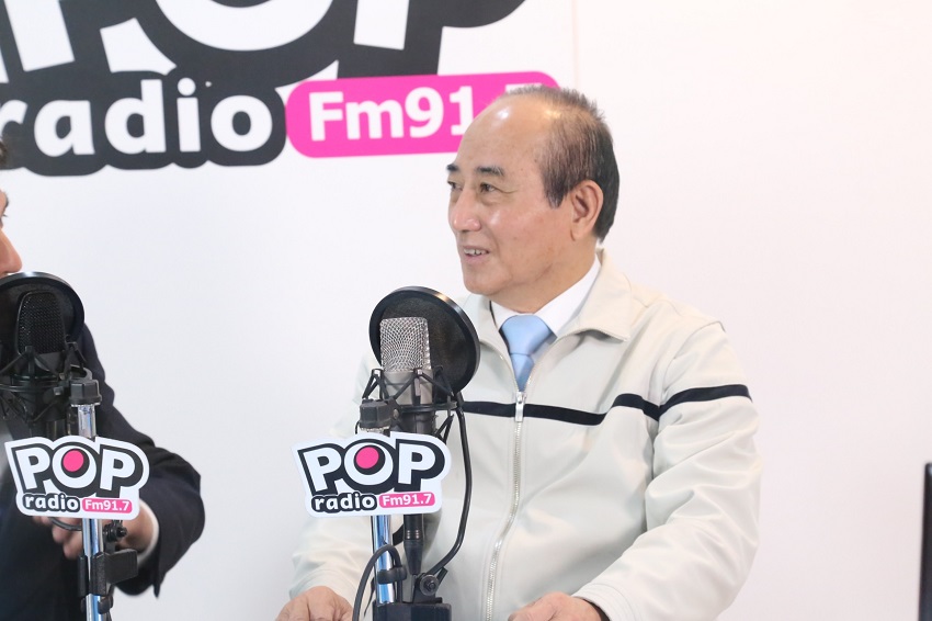 前立法院長王金平上午接受《POP撞新聞》廣播專訪。 圖：《POP撞新聞》/提供