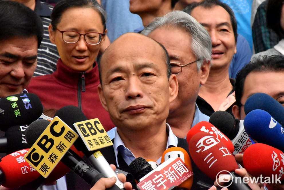 韓國瑜表示絕對不會脅迫廠商做｢不樂之捐」。 圖：孫家銘／攝 (資料照片)