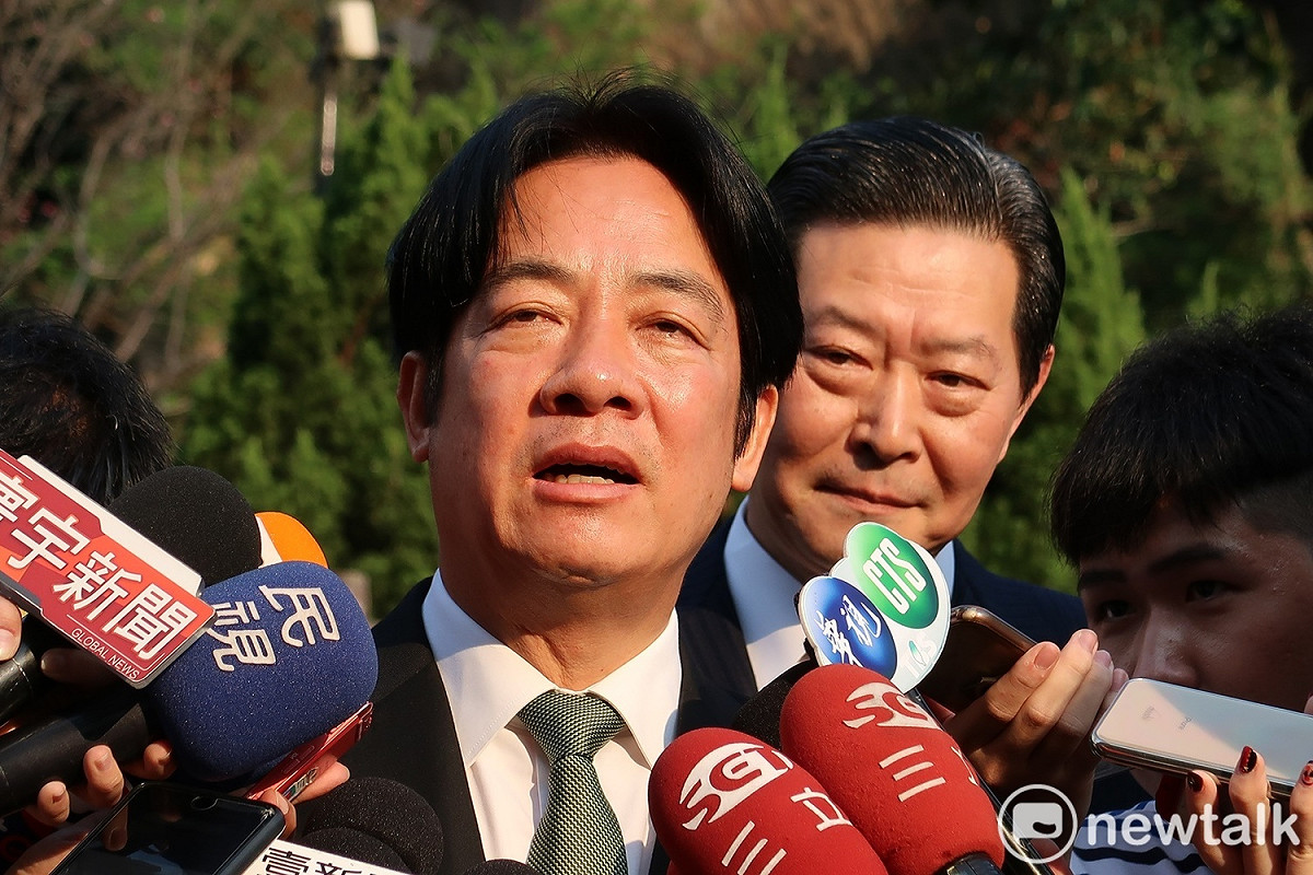賴清德於拜會李登輝後接受媒體訪問。 圖：林朝億/攝