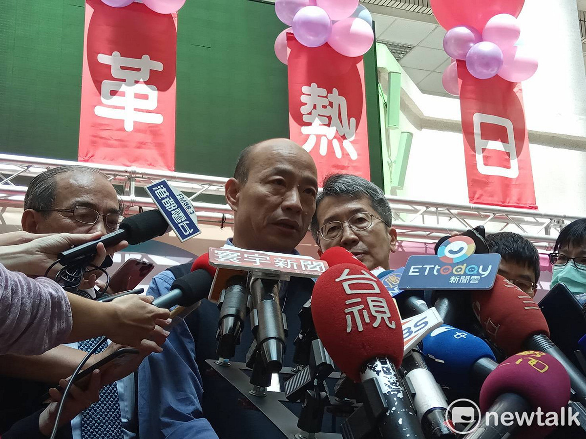 韓國瑜認為謝汀嵩顯然紀律不夠。 圖：孫家銘／攝