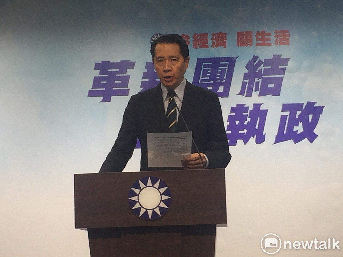 國民黨文傳會義務副主委兼發言人歐陽龍。 圖：趙婉淳／攝
