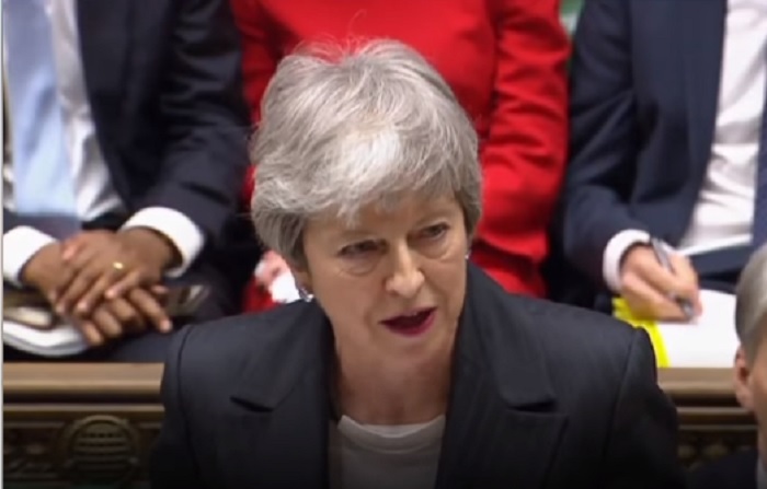 英國首相梅伊20日告訴國會，她已致函歐盟要求將脫歐時間延至6月30日。 圖：翻攝梅伊臉書