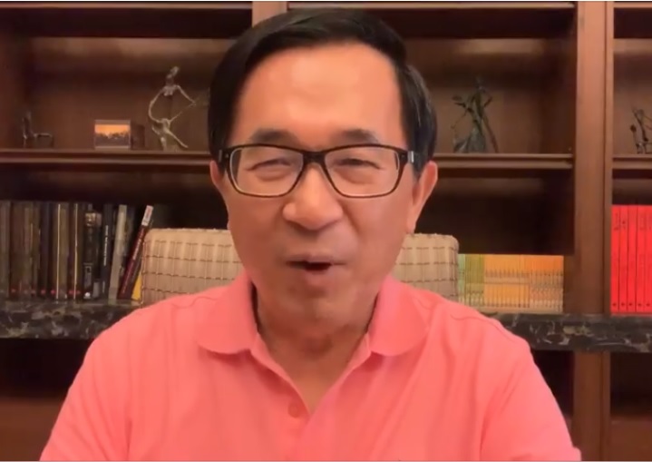 前總統陳水扁。 圖：翻攝自YonGe Chen臉書