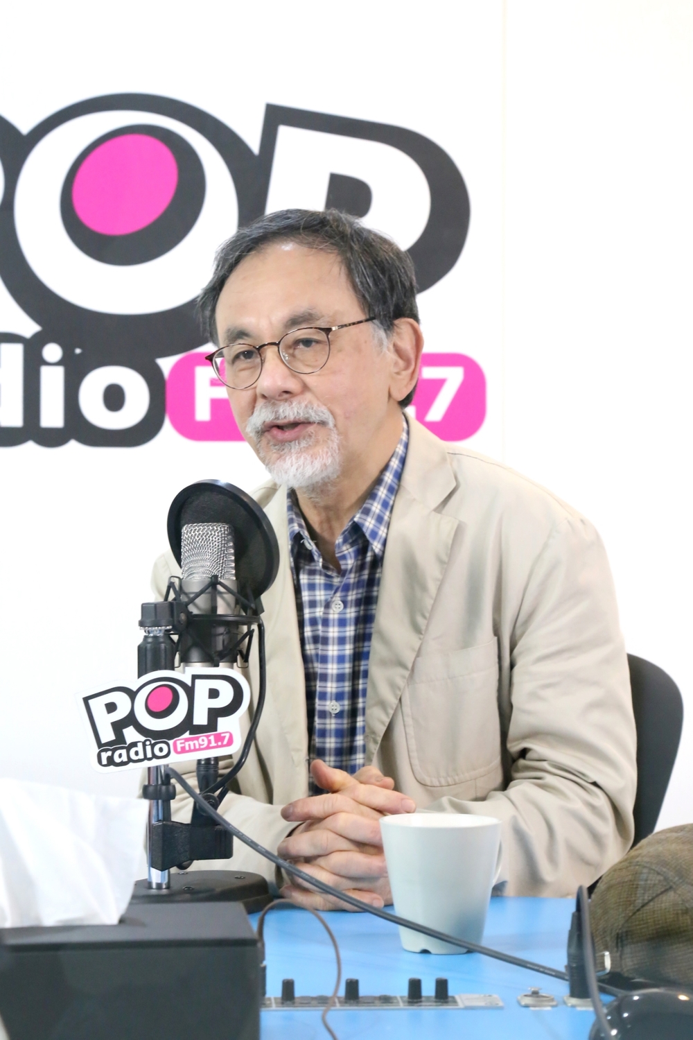前民進黨大老林濁水今（21）天接受廣播專訪。 圖：《POP搶先爆》提供