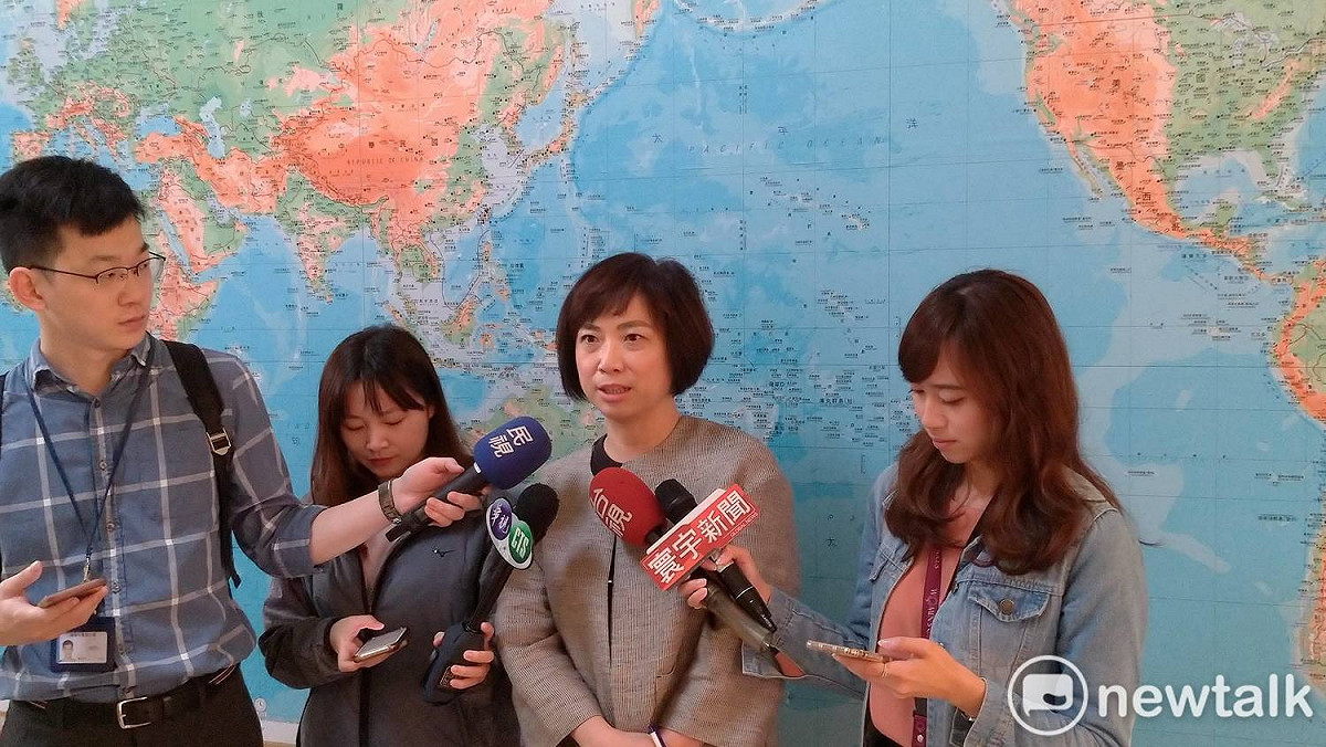 蔡英文今天登記，何欣純表示，尊重黨內民主機制。 圖:陳佩君/攝