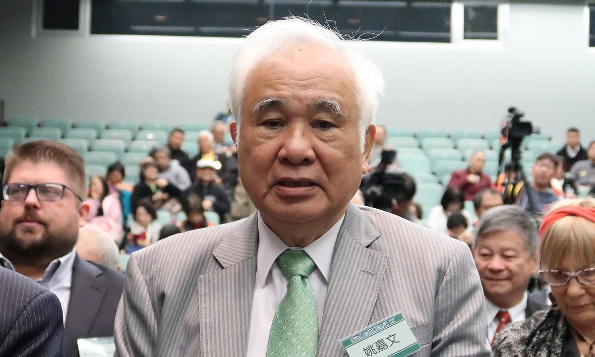 民進黨前主席姚嘉文。 圖：林朝億/攝