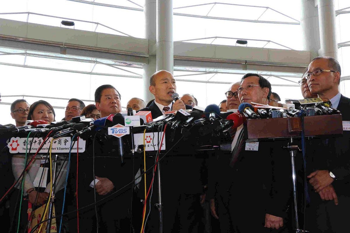 高雄市長韓國瑜率領團隊前往中國探訪。 圖：高雄市政府提供(資料照片)