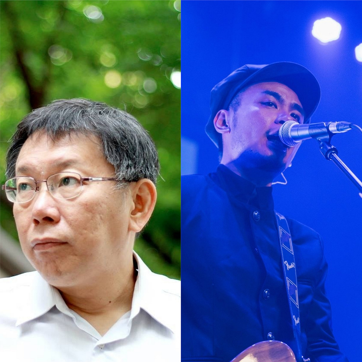 滅火器主唱楊大正怒轟柯文哲反同言論。 圖：翻攝自柯文哲臉書、 滅火器 Fire EX臉書