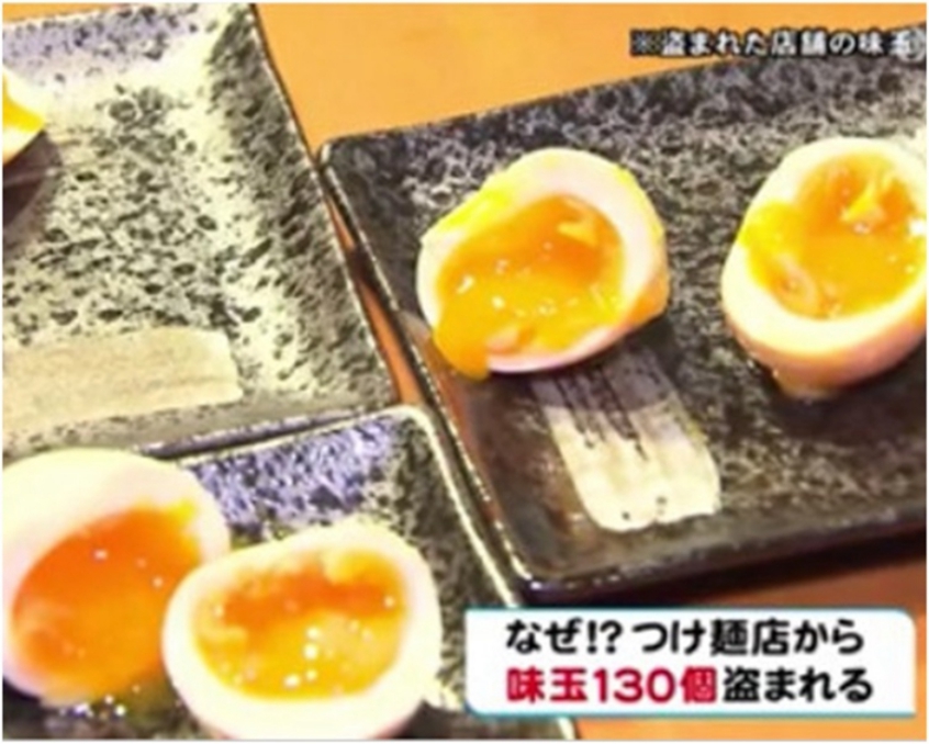 日本愛知縣一間沾麵店，遭小偷偷走130顆溏心糖。 圖／翻攝網路