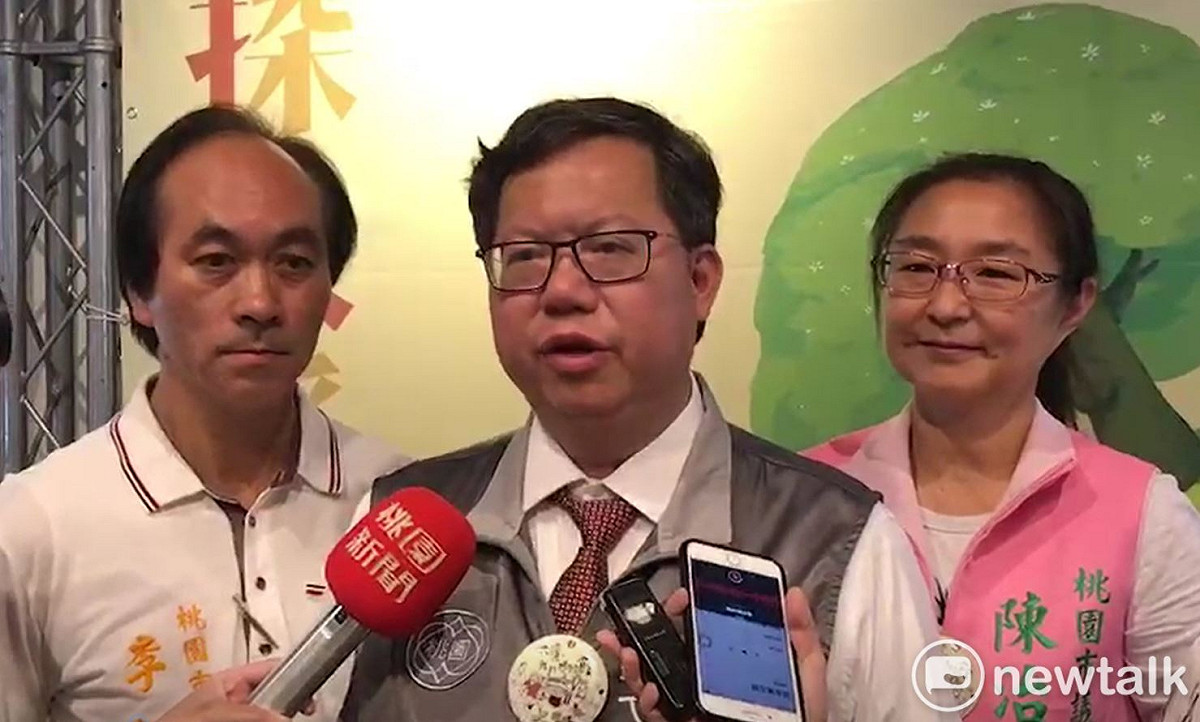 鄭文燦說，市政建設最重要是要能夠把桃園的發展潛力規劃出來，用每天的市政行動來完成。 圖：林昀真／攝