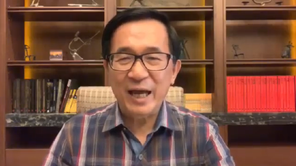 陳水扁公開「祝福」韓國瑜「如願代表國民黨參選2020台灣總統。」 圖：翻攝自 臉書