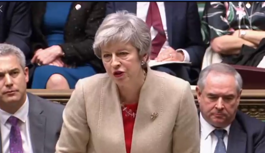 英國國會今（29）日以344票反對、286票支持，第3度否決首相梅伊（圖）的脫歐協議。 圖：翻攝UK Prime Minister 臉書