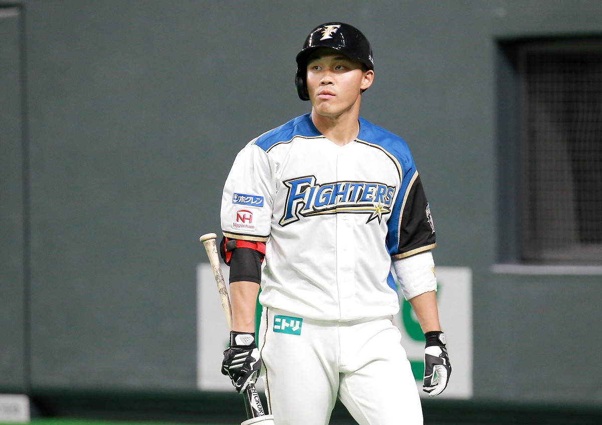 日本火腿鬥士隊外野手王柏融。 圖：葉政勳/攝