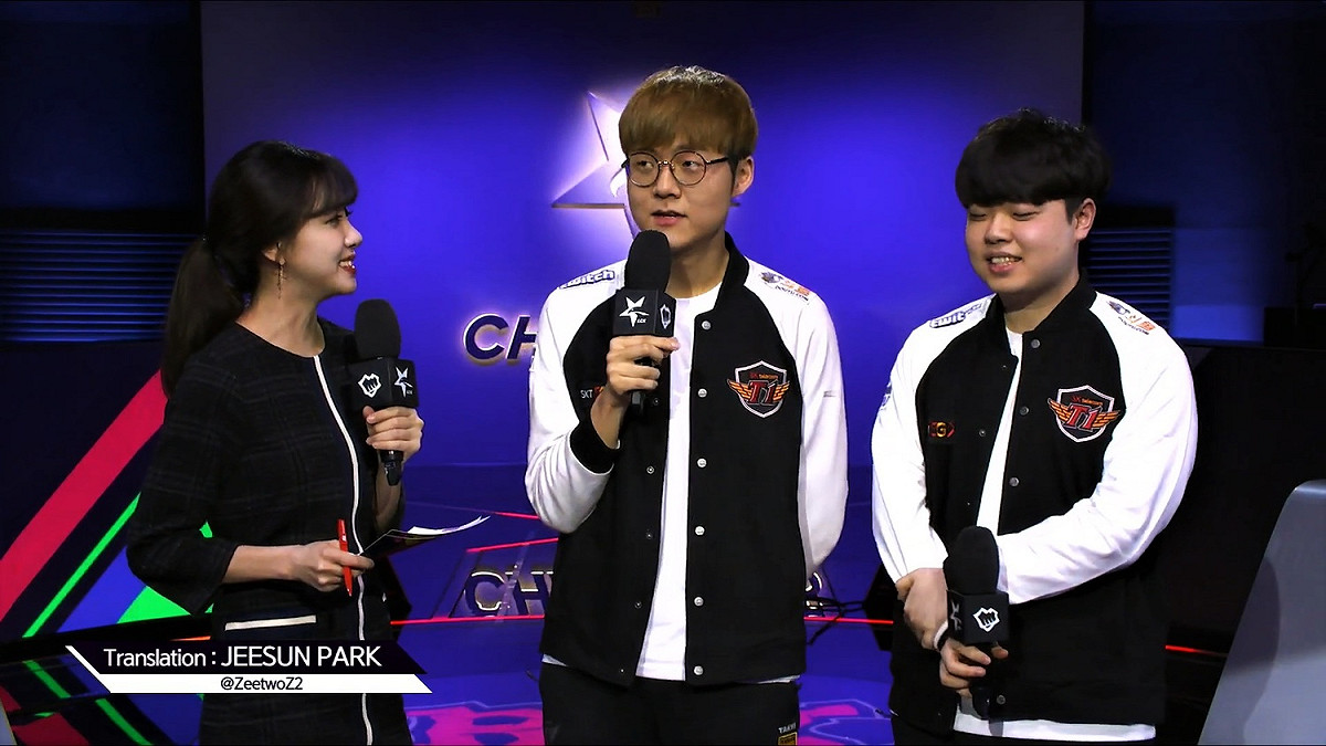 昨（30）晚《英雄聯盟》韓國 LCK 聯賽中，SKT 以 2：0 橫掃 AFs。 圖：翻攝自 LoL Esports VODs and Highlights