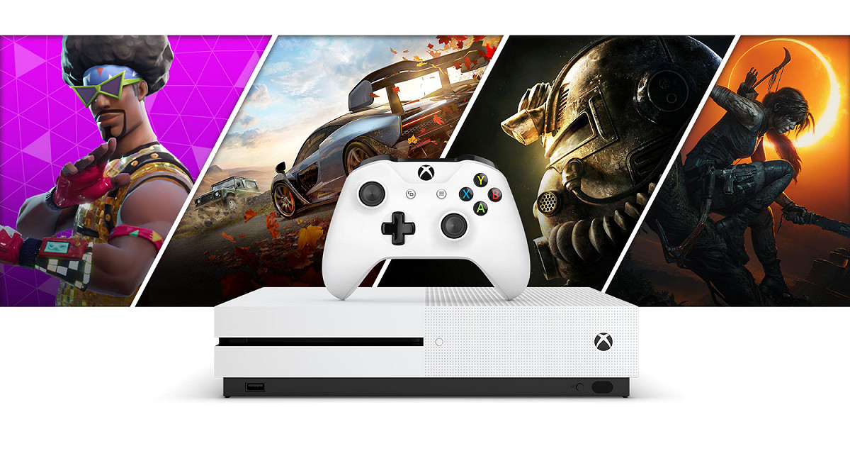 Xbox One S 內建的光碟機除了具備遊戲片讀取的功能外，還能播放4K 藍光與DVD影片。 圖／翻攝微軟官網