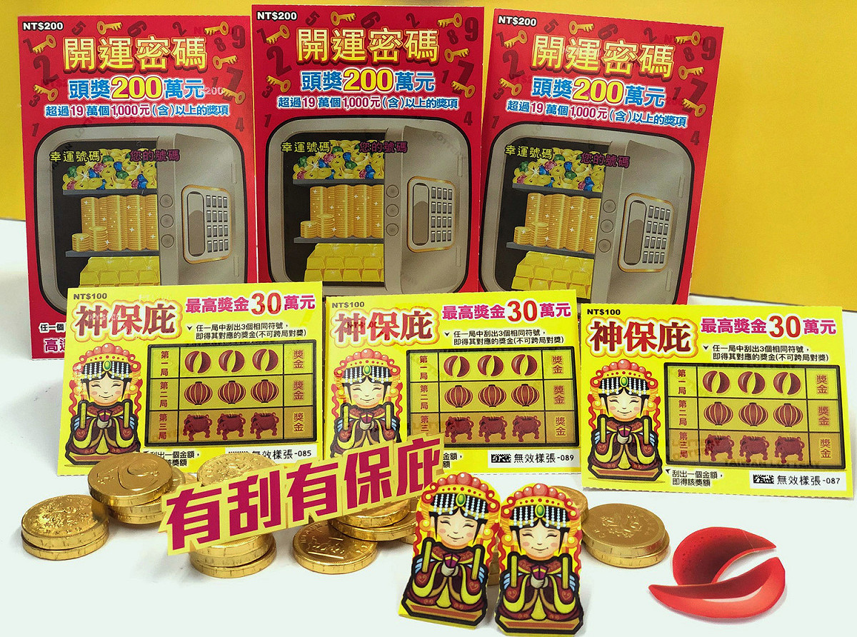 現行公益彩券中獎金額新台幣2000元以下免稅，財政部同意檢討免稅額是否要提高至5000元。 圖／台灣彩券公司提供