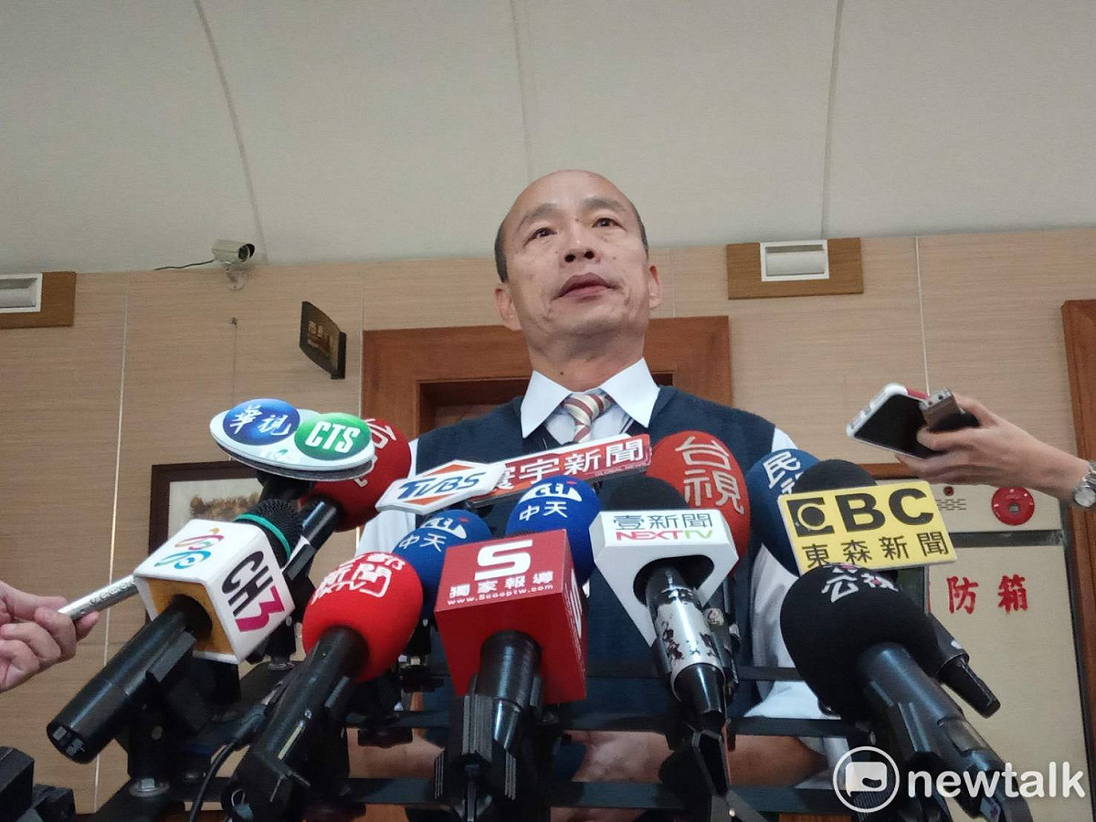 韓國瑜罕見隔空怒飆陳明通書讀到狗肚子裡去了嗎？ 圖：孫家銘／攝 (資料照片)