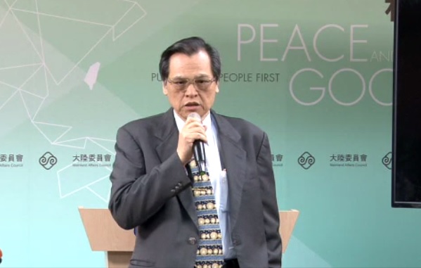 陸委會主委陳明通。 圖：翻攝自陸委會臉書