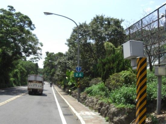 仰德大道固定照相桿設備。 圖：台北市政府警察局／提供