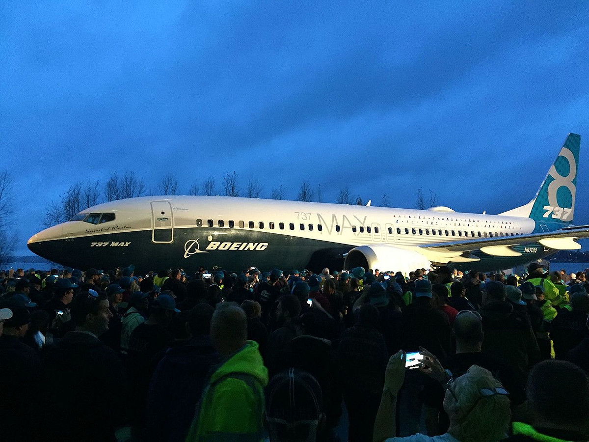 圖為波音737 MAX 8客機。 圖：翻攝自維基百科