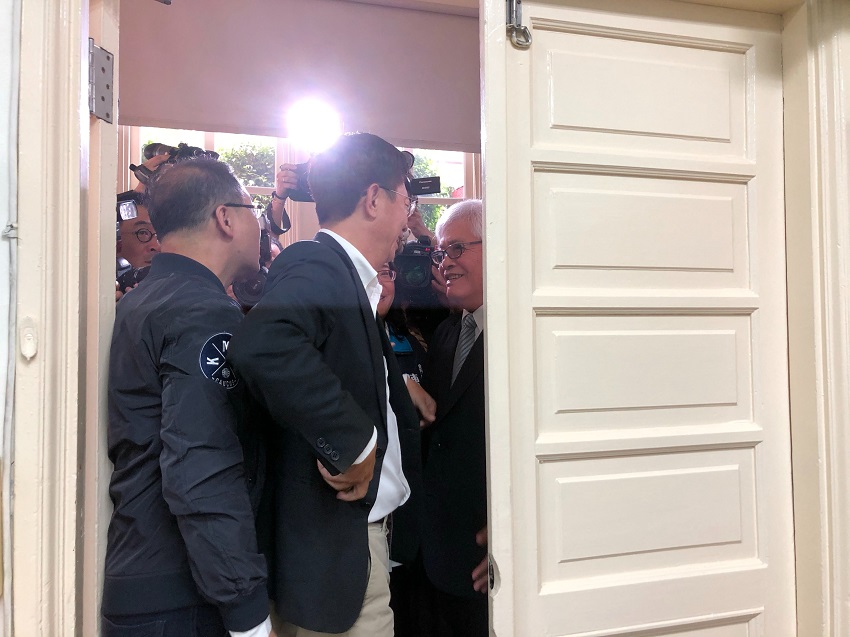 藍委杯葛中選會主委李進勇人事案。 圖：趙婉淳／攝