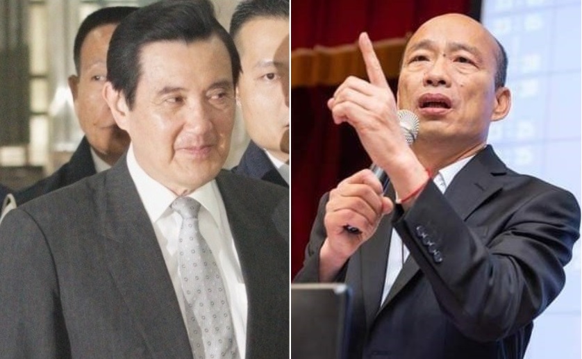 韓國瑜砲轟歷任總統搞垮台灣經濟，連馬英九也不放過，馬辦回應，歡迎韓本月底來參加經濟論壇，共同為台灣經濟找出路，韓則再度諷刺，退休之後再辦經濟論壇，不曉得馬的心理狀態是否為補償作用。合成圖。 圖：新頭殼合成