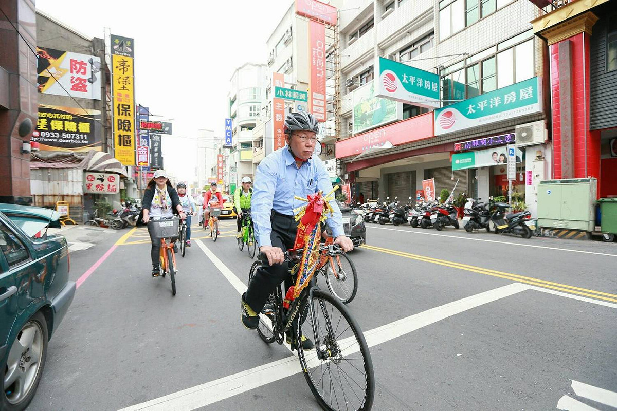 台北市長柯文哲今日參加大甲媽祖遶境最後一天。 圖：柯粉俱樂部 / 提供