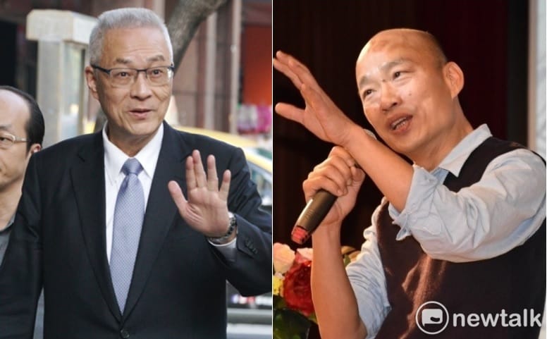高雄市長在美砲轟3位台大法律系畢業的總統將台灣經濟搞爛，連同黨前總統馬英九也不放過，曾任馬政府時期行政院長的國民黨主席吳敦義表示，對韓的說法不完全認同。合成圖。 圖：新頭殼合成