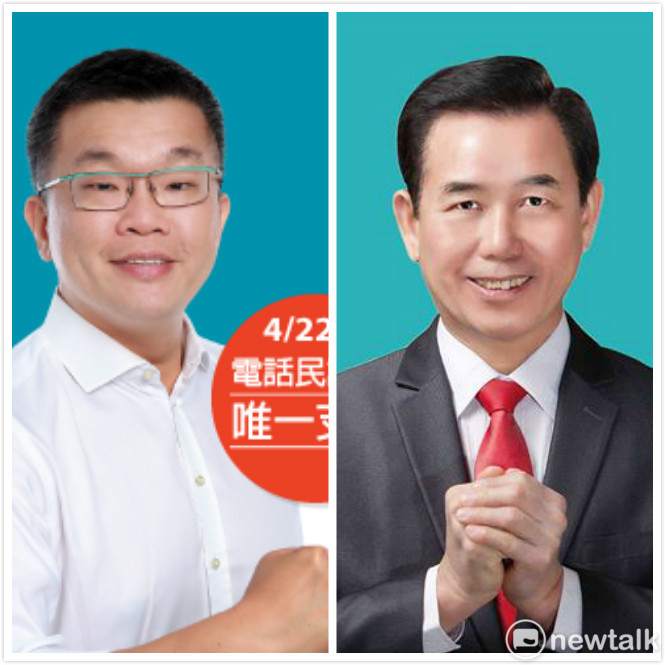 立法院副院長蔡其昌（左）與市議員吳敏濟（右）的初選民調即將展開。 新頭殼合成