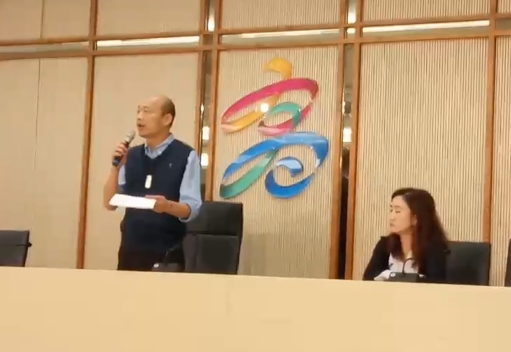 高雄市長韓國瑜稱「沒有辦法參加現行制度的初選」。 圖：孫家銘／攝