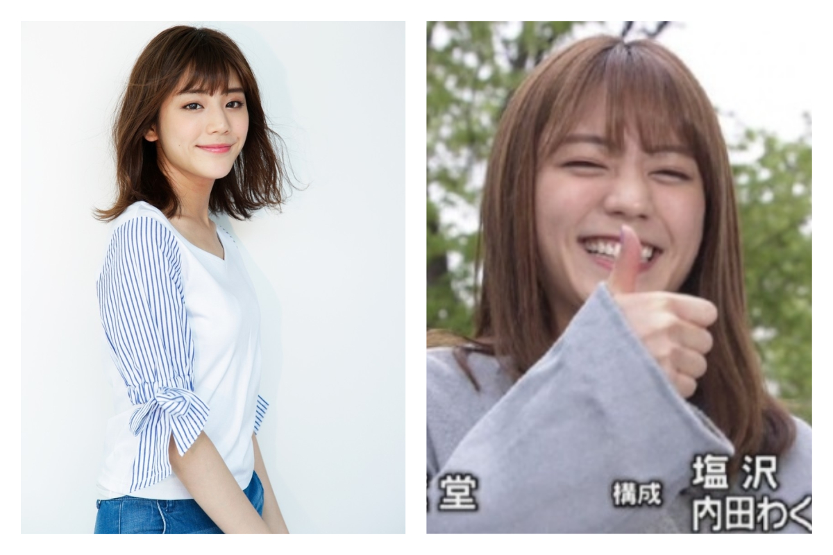 貴島明日香笑容甜美，被譽為「天氣預報女神」。 合成圖／翻攝自日本電視台與貴島明日香 IG