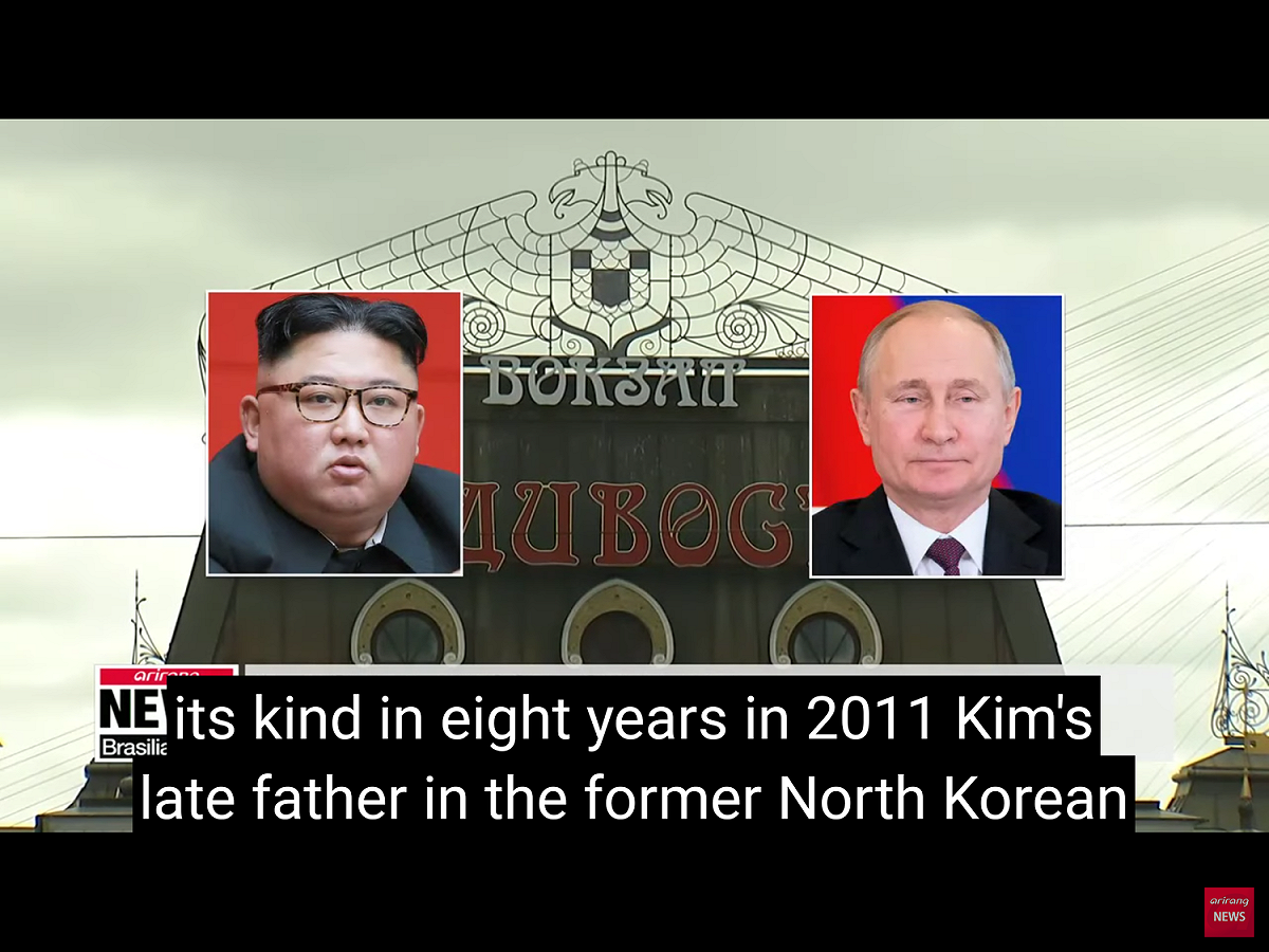 克里姆林宮昨天表示，金正恩25日將在俄羅斯遠東地區海參崴（Vladivostok）會晤蒲亭。蒲亭隨後將前往北京出席另一場高峰會。 圖：翻攝自Youtube
