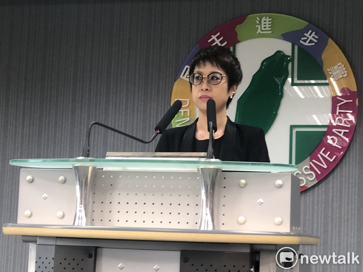 民進黨發言人李晏榕。 圖：謝莉慧/攝