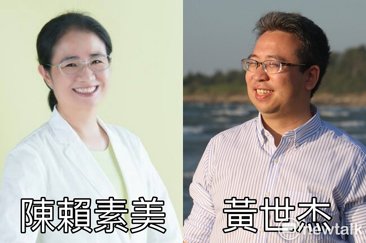 桃園市府前市政顧問黃世杰（右）挑戰同黨籍的現任立委陳賴素美（左），最後由黃世杰獲得提名資格。 圖：新頭殼合成