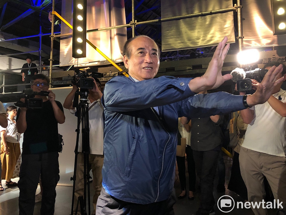 王金平今天回應媒體，自已早就決定參選總統，高雄市長韓國瑜要不要選，從來沒和他談過。 圖：趙婉淳／攝（資料照）