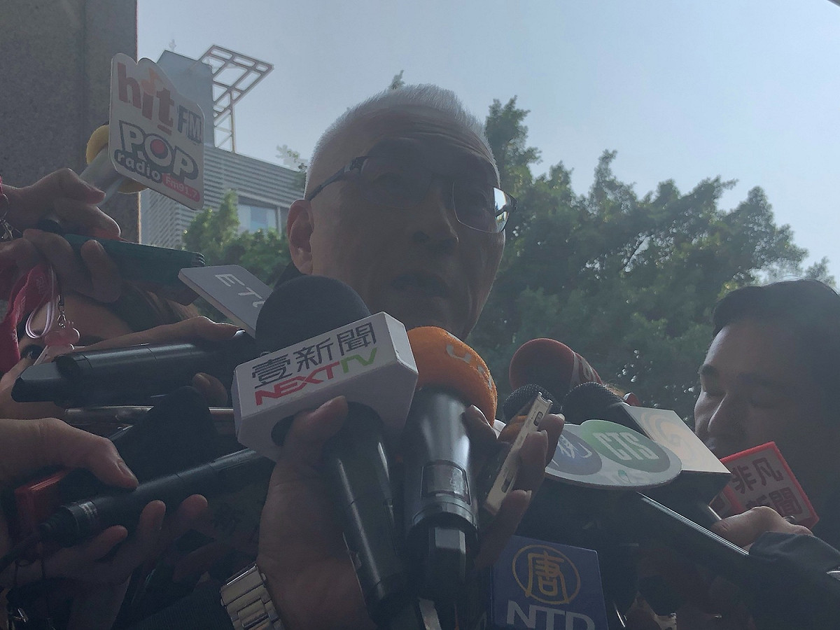 國民黨主席吳敦義下午出席啟智協會會員大會暨育智獎頒獎典禮。 圖：趙婉淳／攝