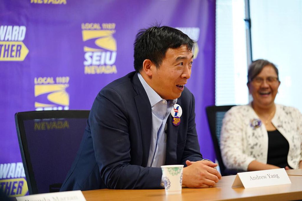 美國民主黨台裔總統參選人楊安澤。 圖：翻攝自楊安澤推特