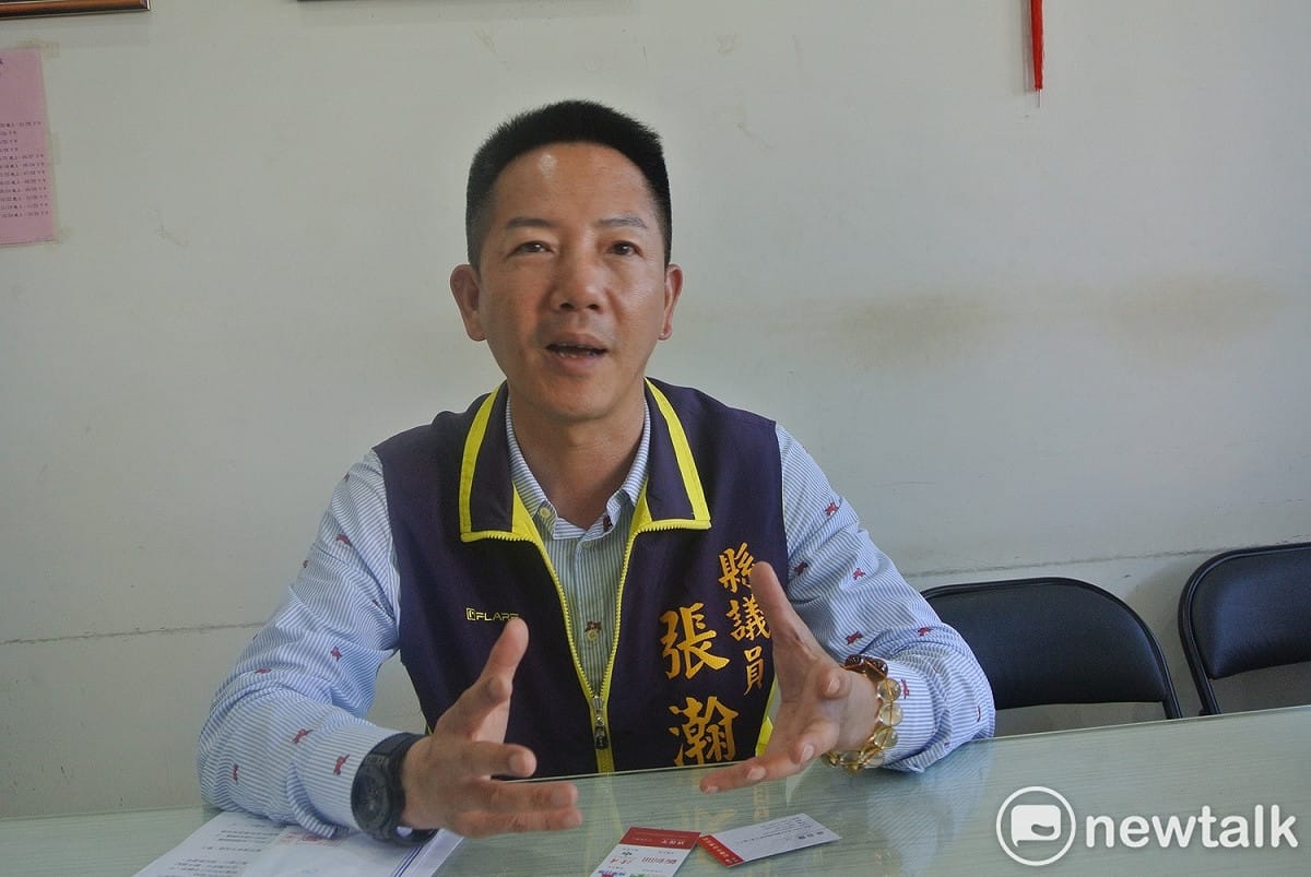 彰化縣議員張瀚天決定以國民黨籍參選立委，他說自己養豬、養雞、種田、做工等工作都做過，最能接地氣。 唐復年/攝
