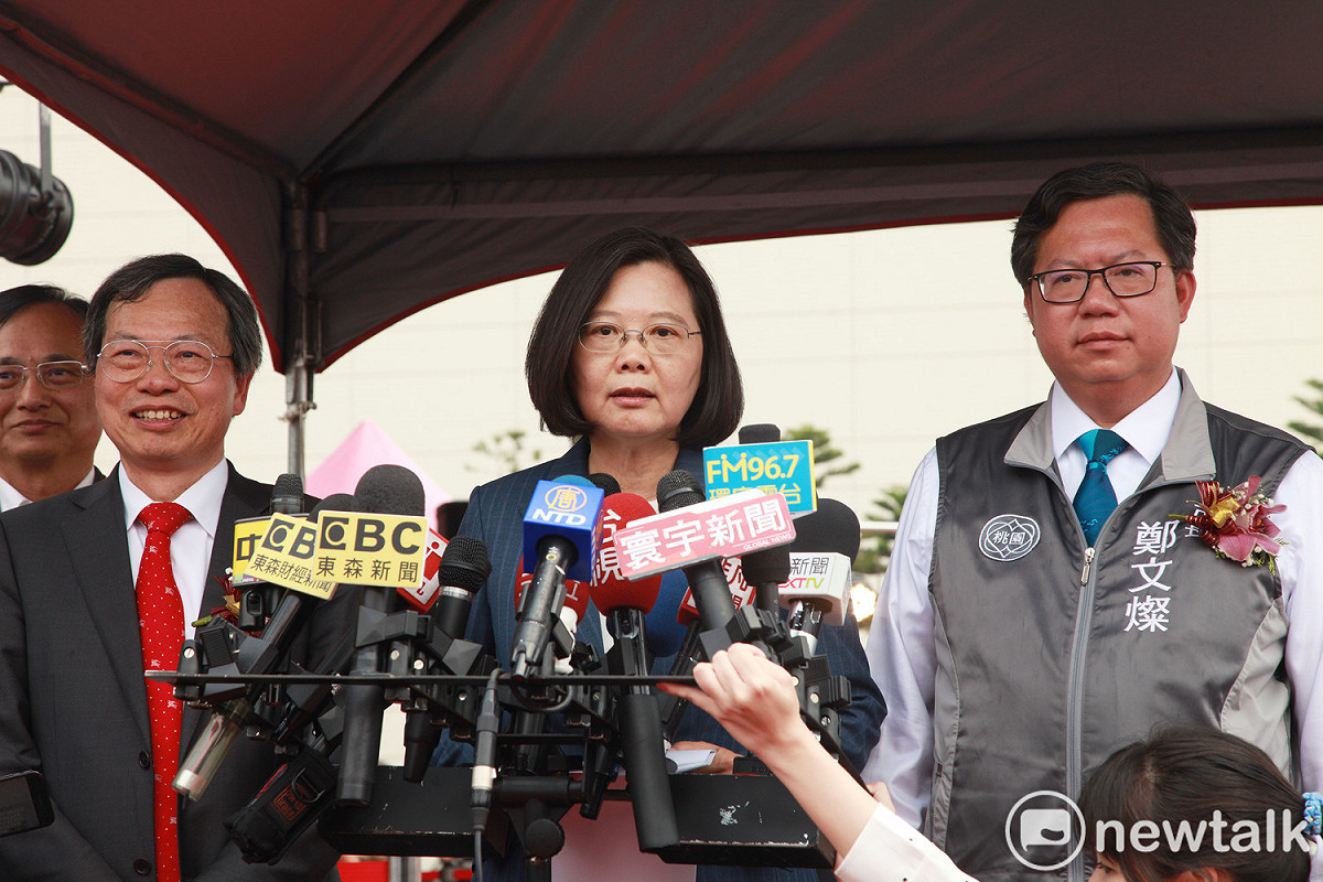 蔡英文重申「蔡賴配」１加１大於２是支持者普遍的期待，希望在團結意志下讓民進黨在2020大選有更好的勝算。 圖：林昀真／攝