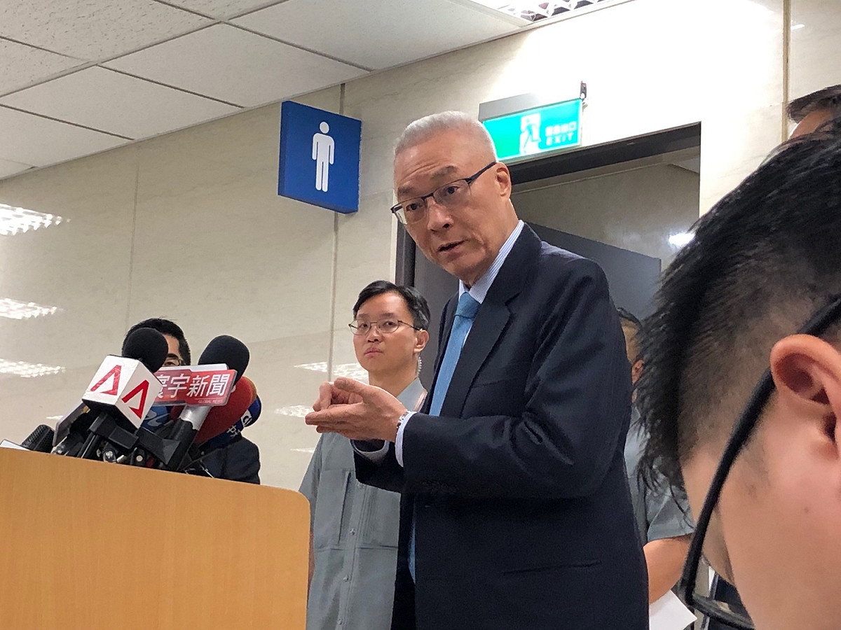 國民黨主席吳敦義。 圖：趙婉淳／攝（資料畫面）
