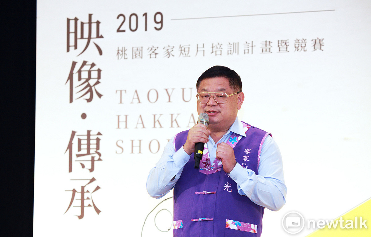 市府客家局長何明光表示，今年徵件無設限，參賽者自由發揮，只要對桃園客家文化有興趣、對拍攝有想法，都歡迎投稿。 圖：林昀真／攝