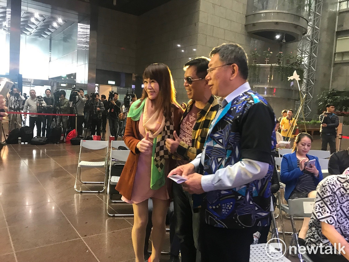 台北市長柯文哲今出席花蓮縣豐濱鄉第一fashion show活動。 圖：周煊惠 ／攝