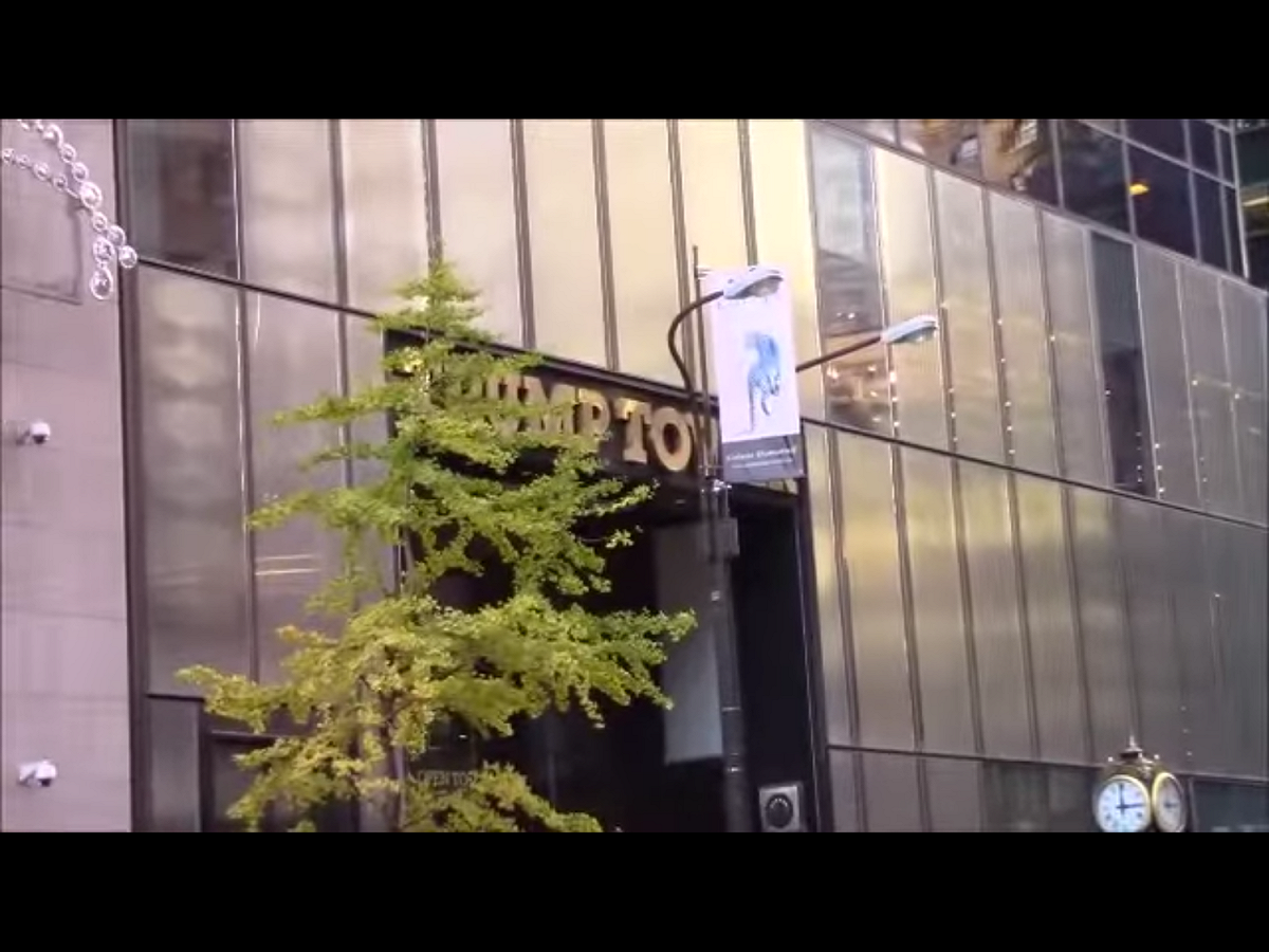 位於曼哈頓的90層川普大樓是川普不動產帝國的一部分，在川普成為美國總統前，曾入住者包括各國外交人員和官員。不過，根據一些法律專家的說法，由於川普已入主白宮，這類交易依法須經國會同意。 圖：翻攝自Youtube