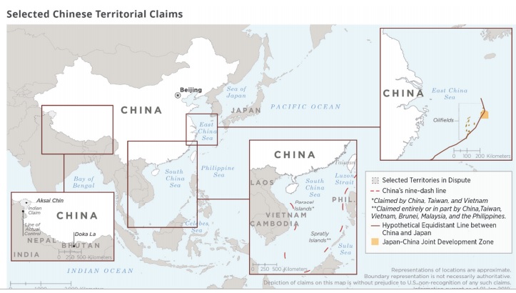 美國防部公布最新中國軍力報告，指中國計畫拓展海外軍事據點。 圖：翻攝自美《2019中國軍力報告》