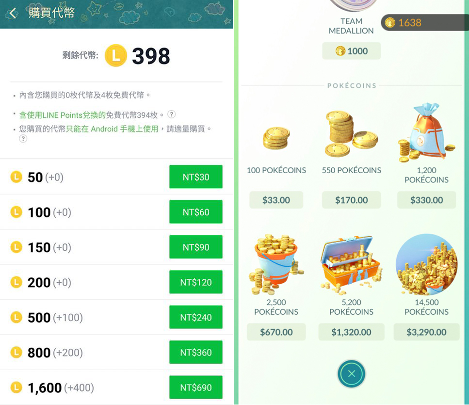 蘋果APP內購價格上漲 圖：翻攝手機頁面