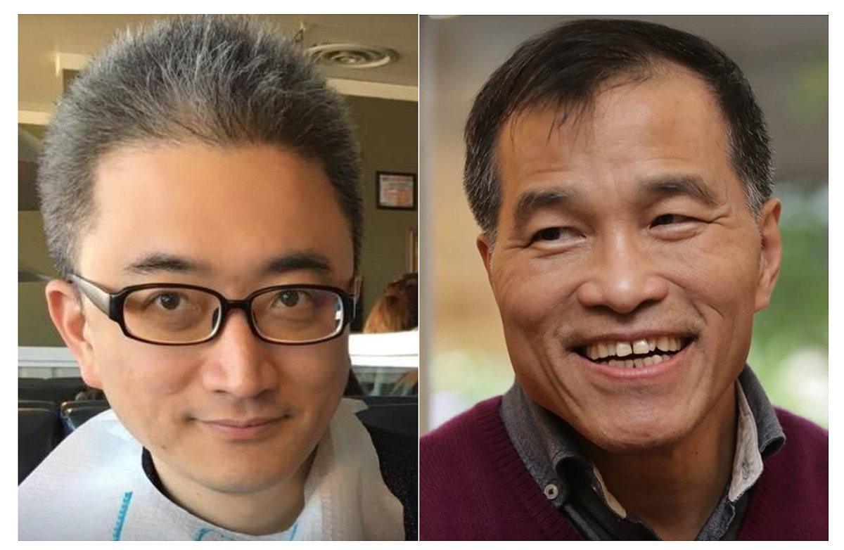 左：PTT創辦人杜奕瑾；右：高雄市副市長副市長葉匡時。 圖：新頭殼合成